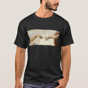 Schaffung von Adam-Händen - Michelangelo T-Shirt