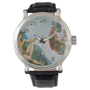 Schaffung von Adam - Michelangelo 1475 - 1564 Armbanduhr
