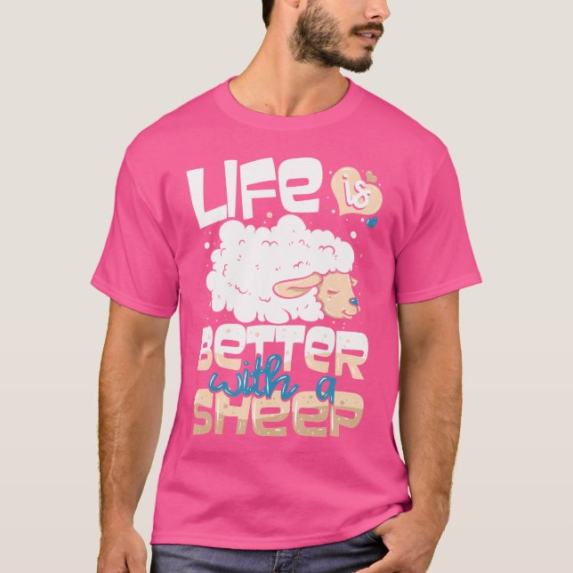 Schafhaltung Lamm-Zuchtschaf T-Shirt (Vorderseite)