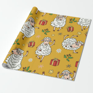 SchafHintergrund Vintag Geschenkpapier