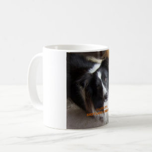 Schafhund Schwarz-Weiß-Liebe w pic Kaffeetasse