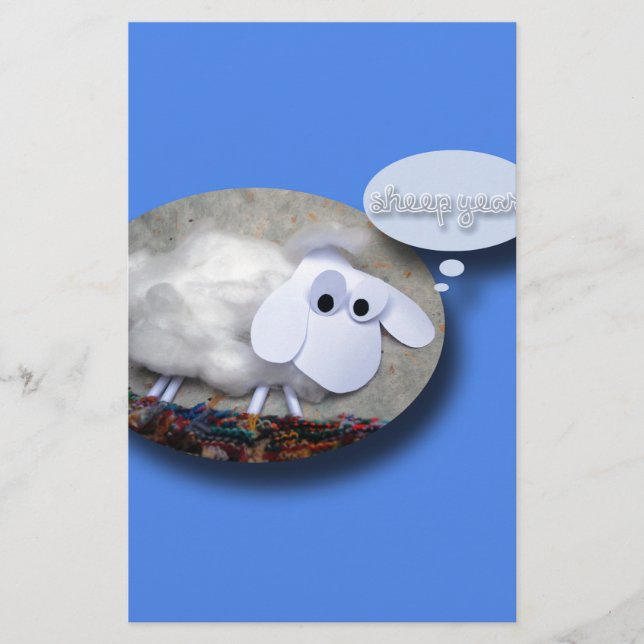 Schafjahr? Chinesisches Neujahr 2015 Briefpapier (Vorderseite)