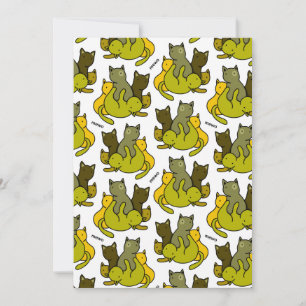 Schafkätzchen Dankeskarte