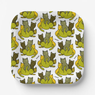 Schafkätzchen Pappteller