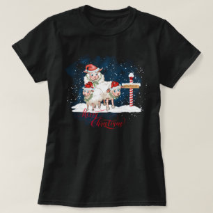 Schafliebhaber Weihnachten Nordpol T-Shirt