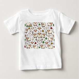 Schafmuster Baby T-shirt