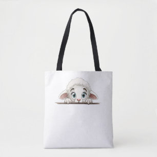 Schafpeeking Niedlich Adorable Funny Animal Cartoo