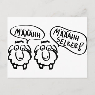 Schafschafe määähhh määhhh selber ! postkarte