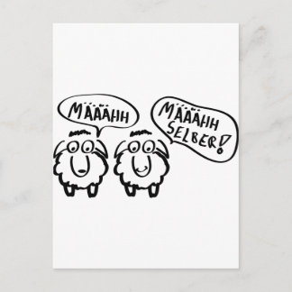 Schafschafe määähhh määhhh selber ! postkarte