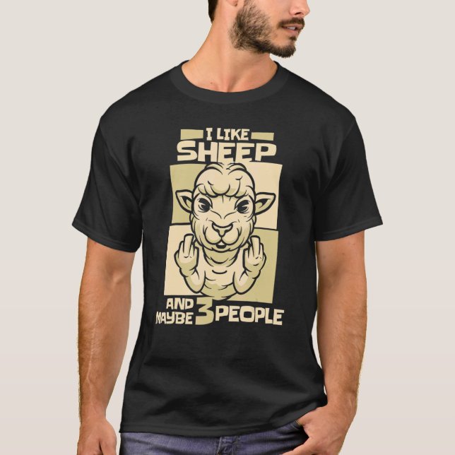 Schafschäfer Bauer Lamb Schafhirte 1 T-Shirt (Vorderseite)