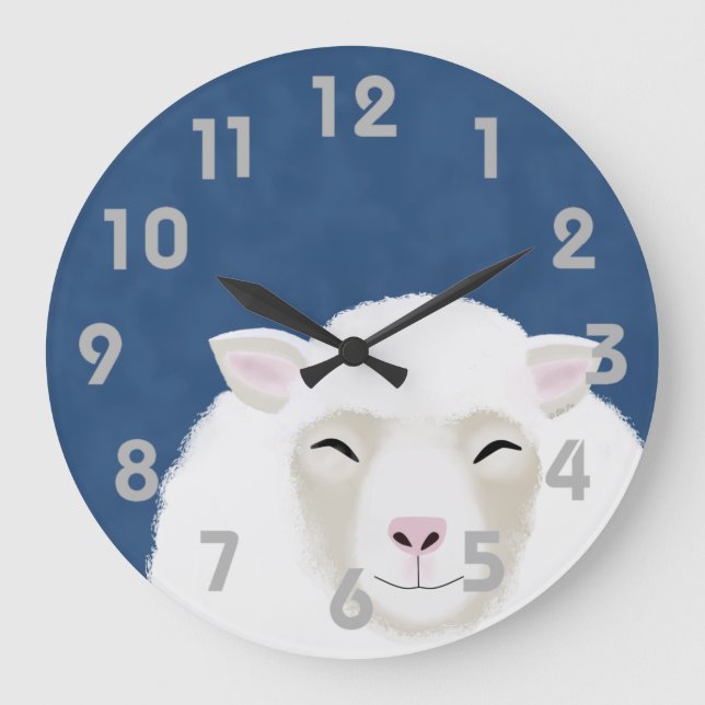 Schafsklemme Große Wanduhr (Vorderseite)