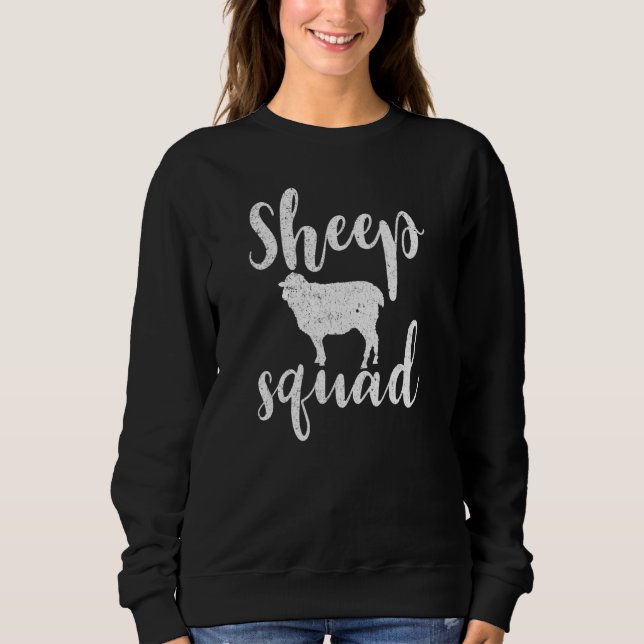Schafskolade Lämmer Niedliche Schafe Sweatshirt (Vorderseite)