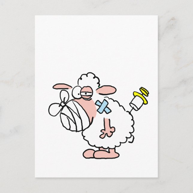 Schafskrankheit Postkarte (Vorderseite)