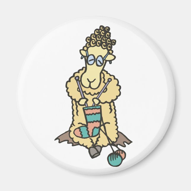 Schafspinken Magnet (Vorne)