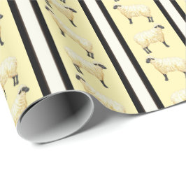 Schafstreifen geschenkpapier
