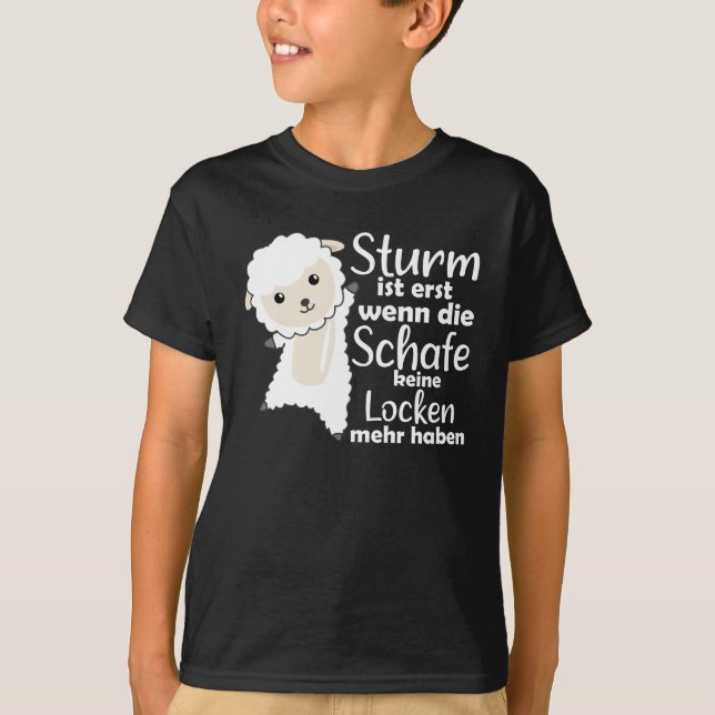Schafsturm Norddeutschland Nordseeküste T-Shirt (Vorderseite)