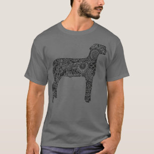 Schafsviehschau Mandala Lamm Widder Bestand T-Shirt