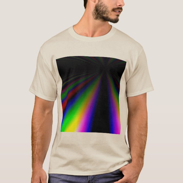 Schäfte aus rgb-Licht, die in die Ferne dunkel leu T-Shirt (Vorderseite)