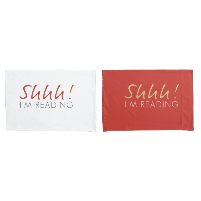 Schah! Ich lese gerade Pillowcase-Set Kissenbezug (Vorderseite-Set)