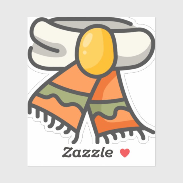 Schal Aufkleber (Blatt)