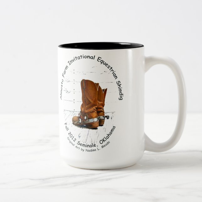 Schale, Almosta Bauernhof-Fahrfall 2012 Zweifarbige Tasse (Rechts)