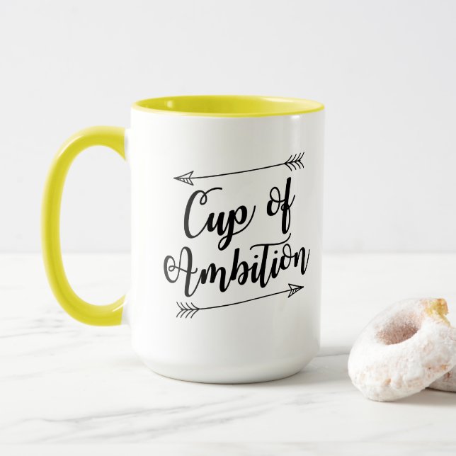 Schale der Ehrgeiz-Kaffee-Tasse Tasse (Mit Donut)