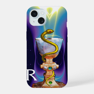 SCHALE DER HYGEIA Medizin, Apotheke Monogramm Lila iPhone 15 Hülle