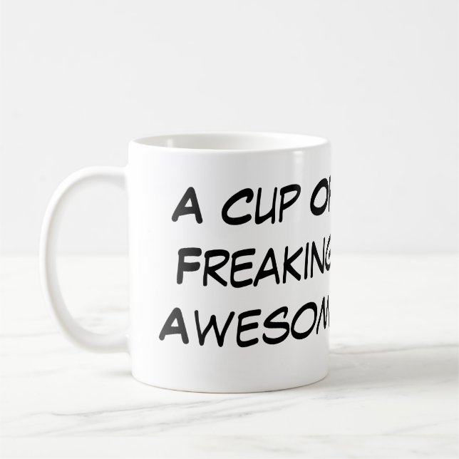 Schale des Ausflippens fantastisch Tasse (Links)