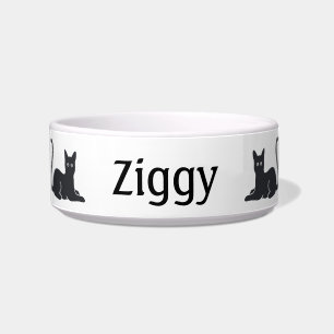 Schale für schwarze Katzen Kitty - Monogrammiert Napf