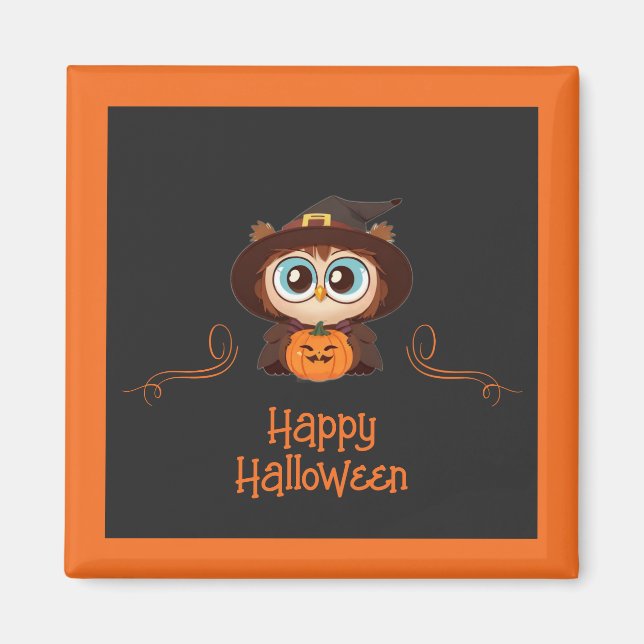 Schale/Herbst/Herbst/Halloween/Kürbis Magnet (Vorne)