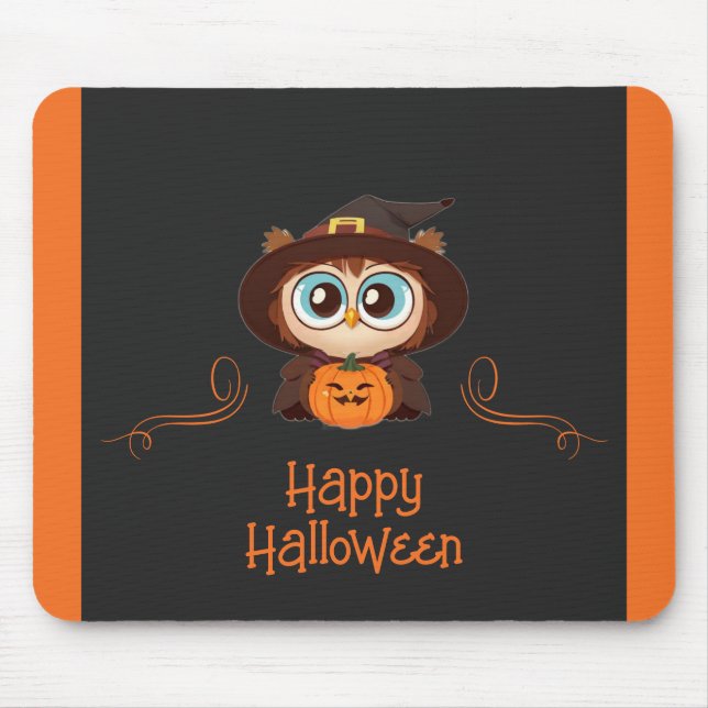 Schale/Herbst/Herbst/Halloween/Kürbis Mousepad (Vorne)