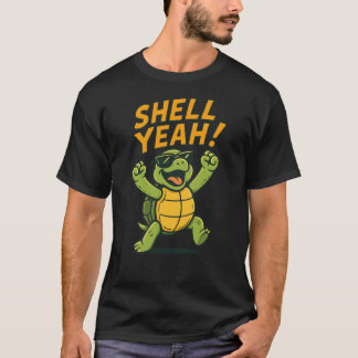 Schale Ja Lustige Schildkröte Design Mädchen T-Shirt