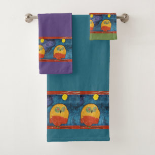 Schale "Kunst von Kindern" Badhandtuch Set
