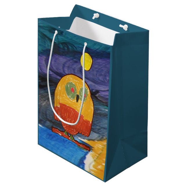 Schale "Kunst von Kindern" Mittlere Geschenktüte (Vorderseite Schrägansicht)