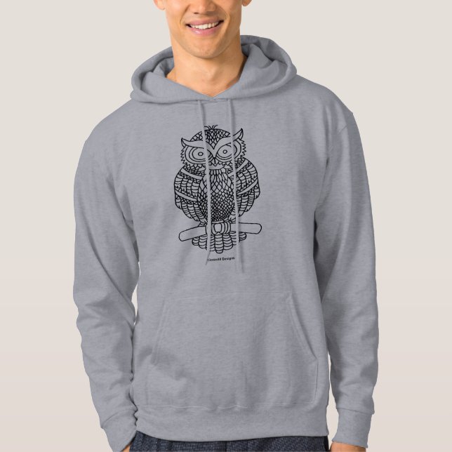 Schale (lebhaft) - Männerbekleidung Hoodie (Vorderseite)