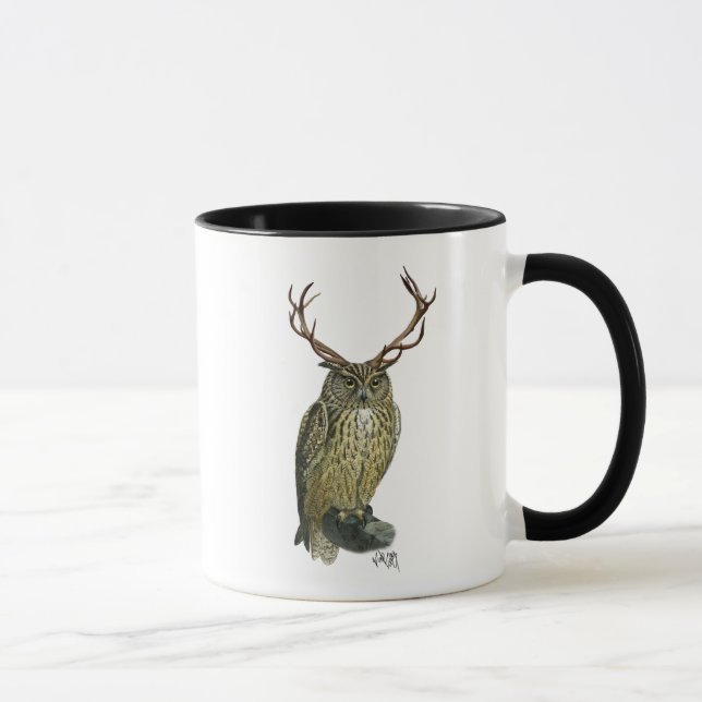 Schale mit Antlern schlicht 2 Tasse (Rechts)