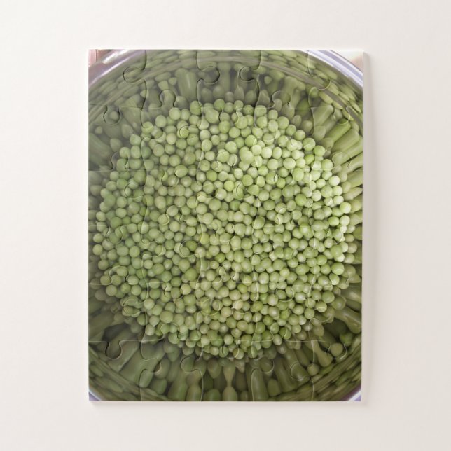 Schale mit Frühlings-Erbsen-Puzzle Puzzle (Vertikal)