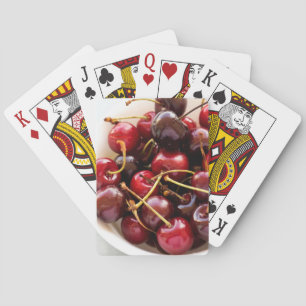 Schale mit Kirschen Spielkarten