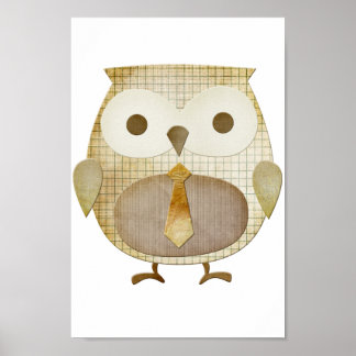 Schale mit Krawatte Poster