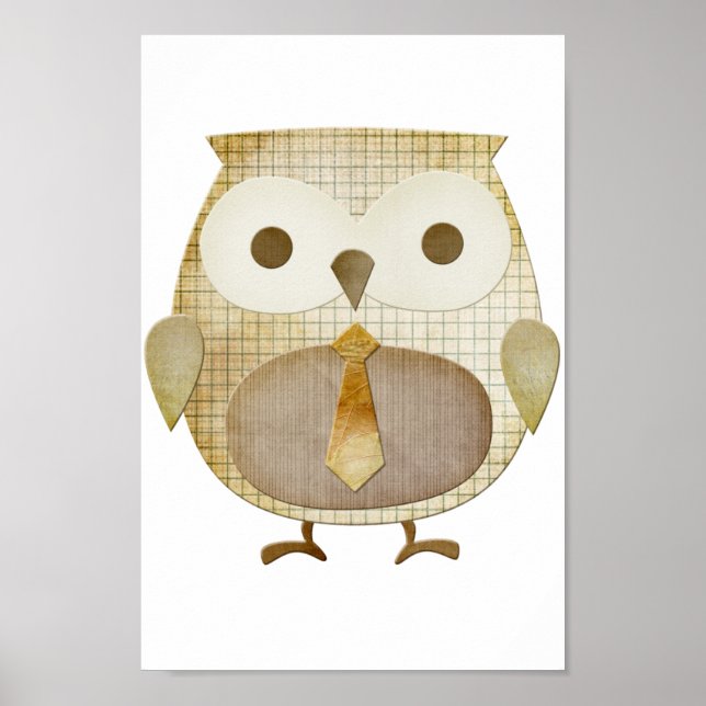 Schale mit Krawatte Poster (Vorne)