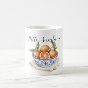Schale mit Orangen Sizilianischer Sommer Hallo Son Kaffeetasse