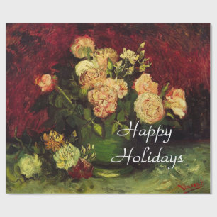 Schale mit Pfingstrosen und Rosen, Vincent van Gog Geschenkpapier