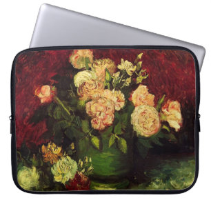 Schale mit Pfingstrosen und Rosen, Vincent van Gog Laptopschutzhülle