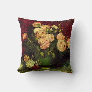 Schale mit Pfingstrosen und Rosen von Vincent van  Kissen