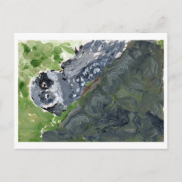 Schale mit Postkarte aus Marmor