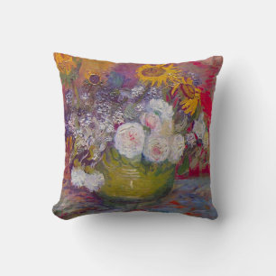 Schale mit Sonnenblumen und Rosen von Vincent van Kissen