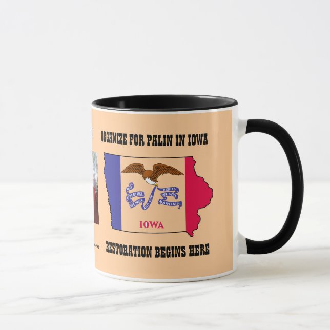 Schale organisieren für Palin in Iowa Tasse (Rechts)