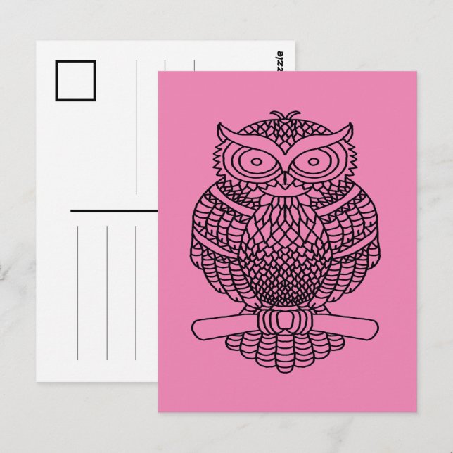 Schale (rosa) - Postkarte (Vorne/Hinten)