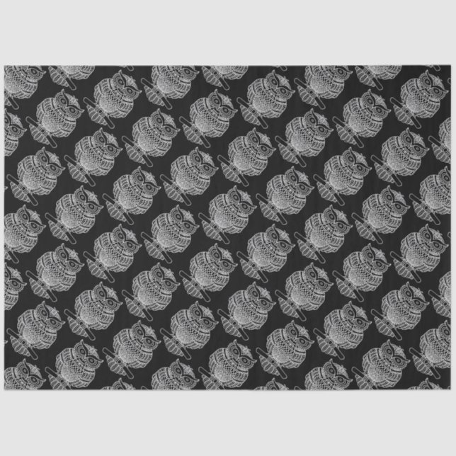 Schale (schwarz) - Gewebepapier Seidenpapier (Vorderseite)