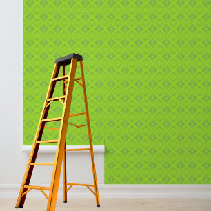 Schale und kleben grüne Diamantgrafik Tapete